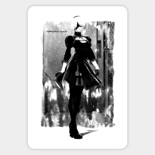 yoRHa android Sticker